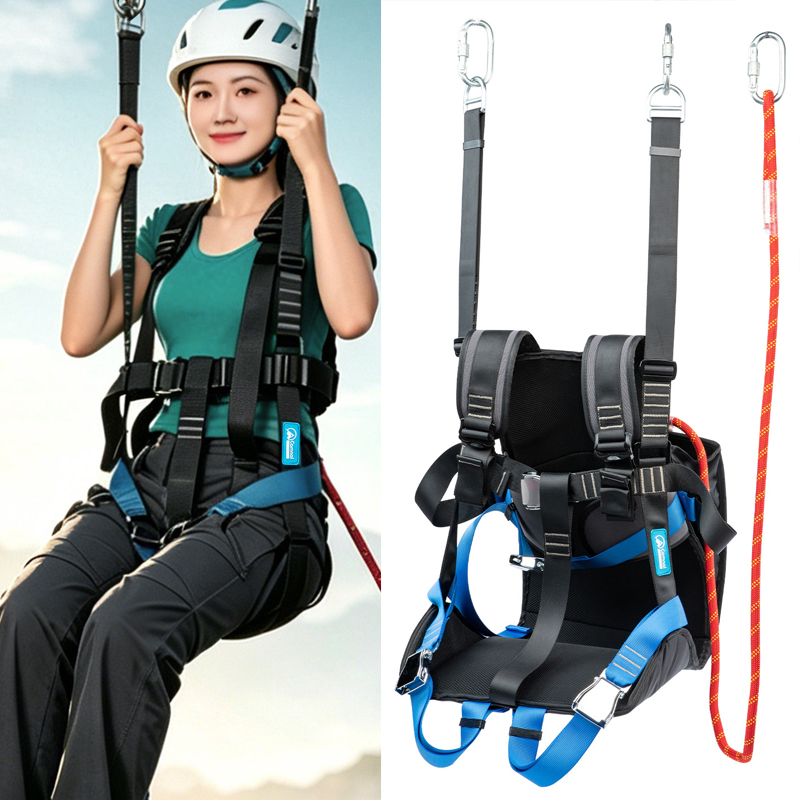Outdoor Adventure Zipline - Siedzisko zabezpieczające do zipline na dużych
