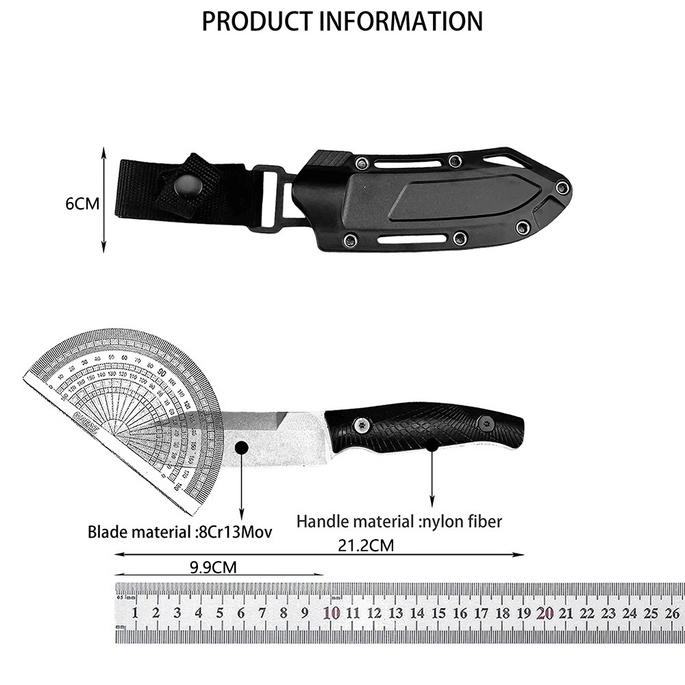 1083 Przenośny nóż outdoorowy  – Survival Knife Full Tang recenzja i cena