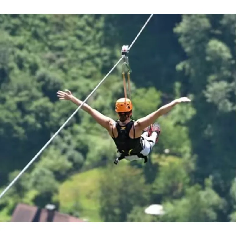 Dostosowywana, wytrzymała lina – Outdoor Adventure Zipline recenzja i cena