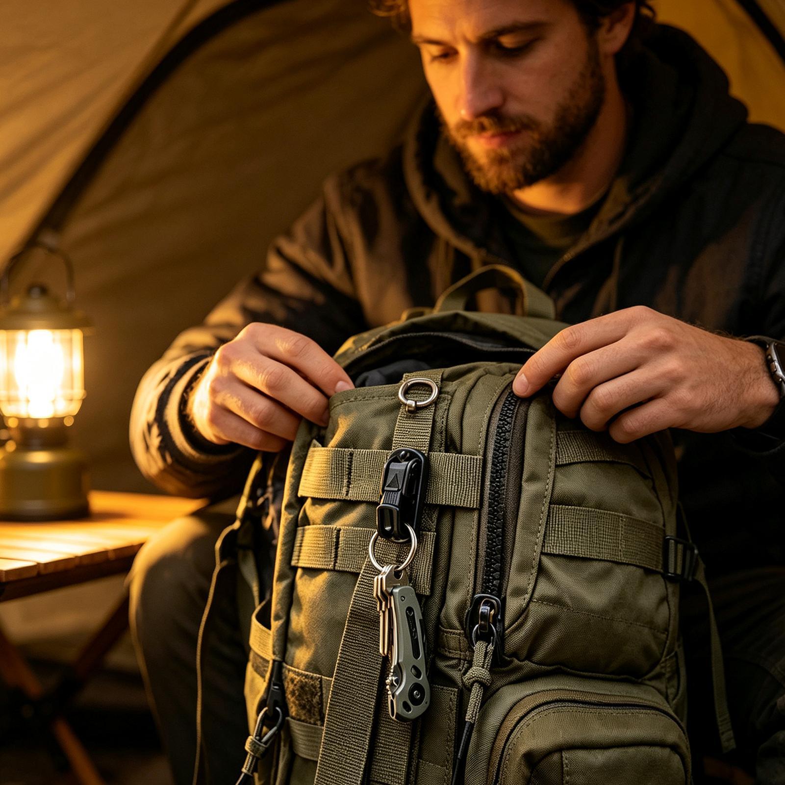 Brelok z klipsem do paska, wie – Outdoor Adventure Backpack recenzja i cena