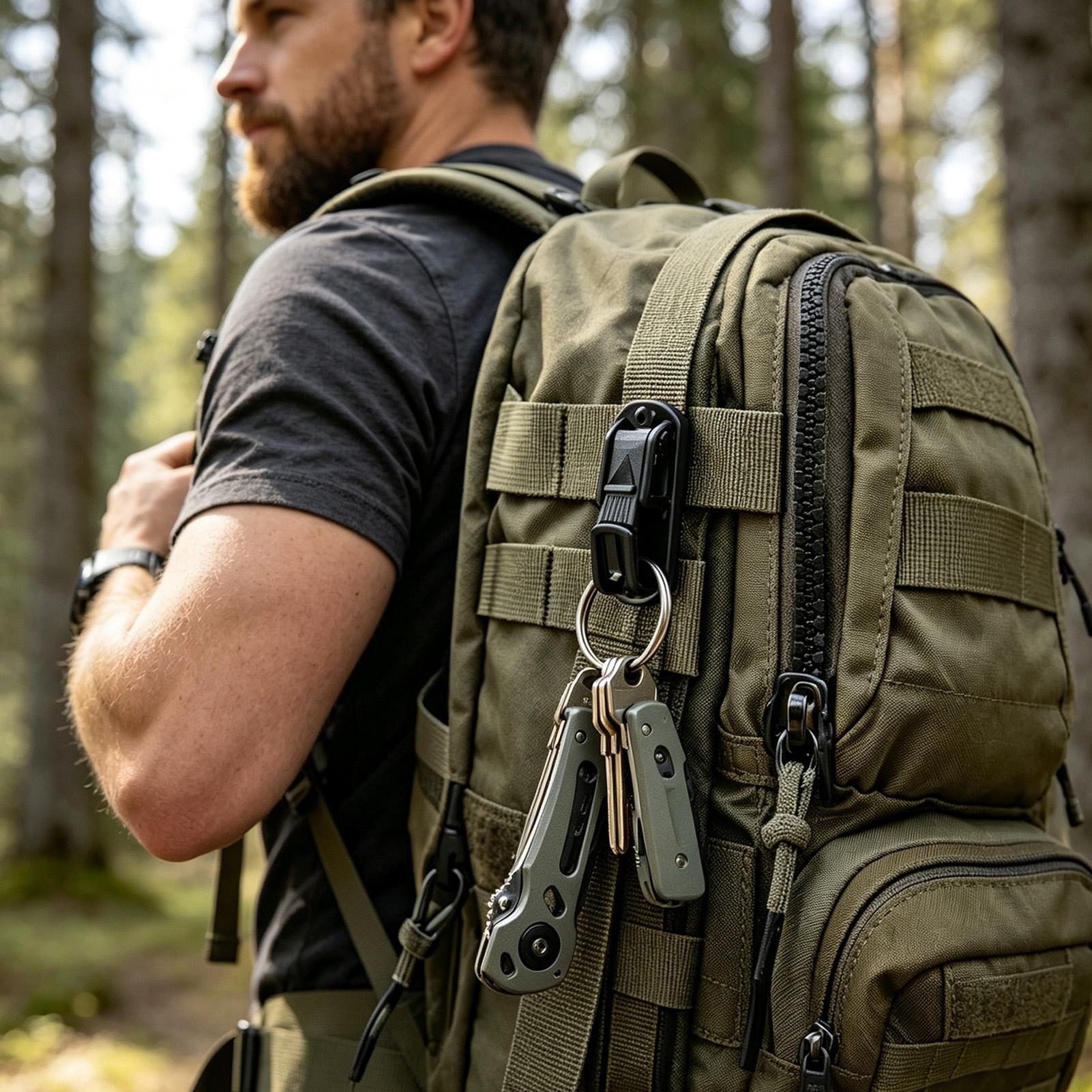 Brelok z klipsem do paska, wie – Outdoor Adventure Backpack recenzja i cena