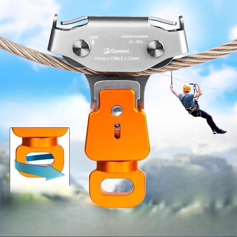 Zewnętrzna stalowa rolka do li – Outdoor Adventure Zipline recenzja i cena