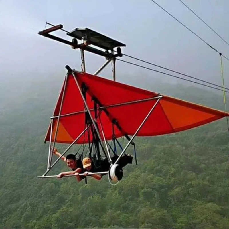 Zewnętrzne liny zjazdowe, huśt – Outdoor Adventure Zipline recenzja i cena
