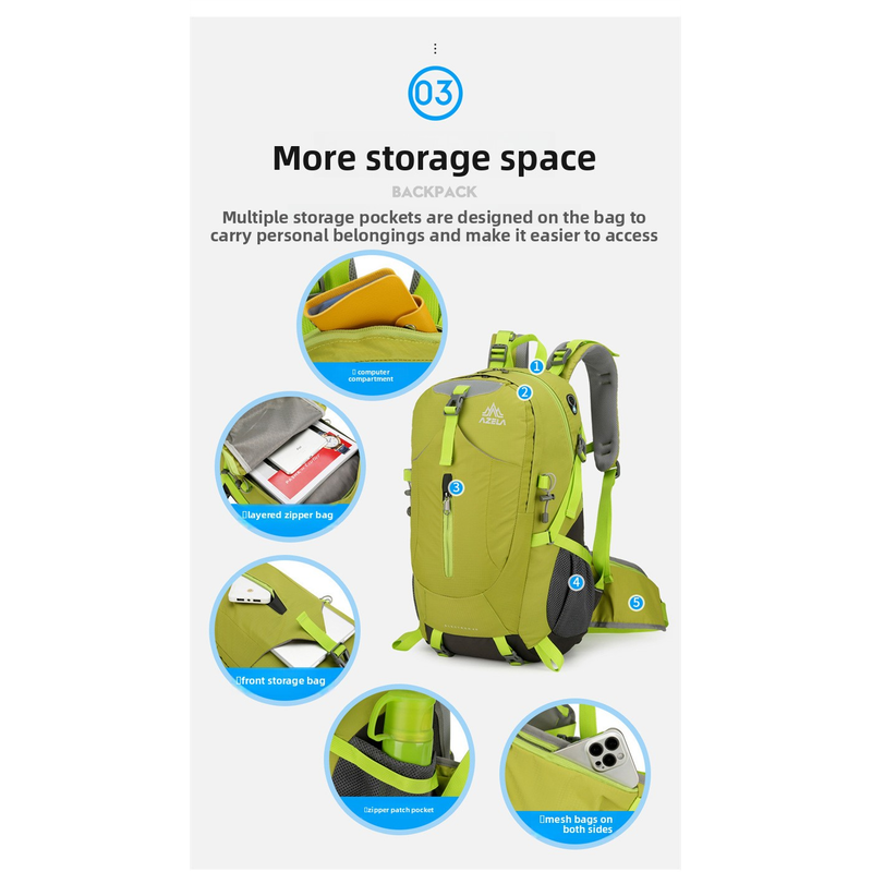 Plecak turystyczny AZELA 36-55 – Outdoor Adventure Backpack recenzja i cena